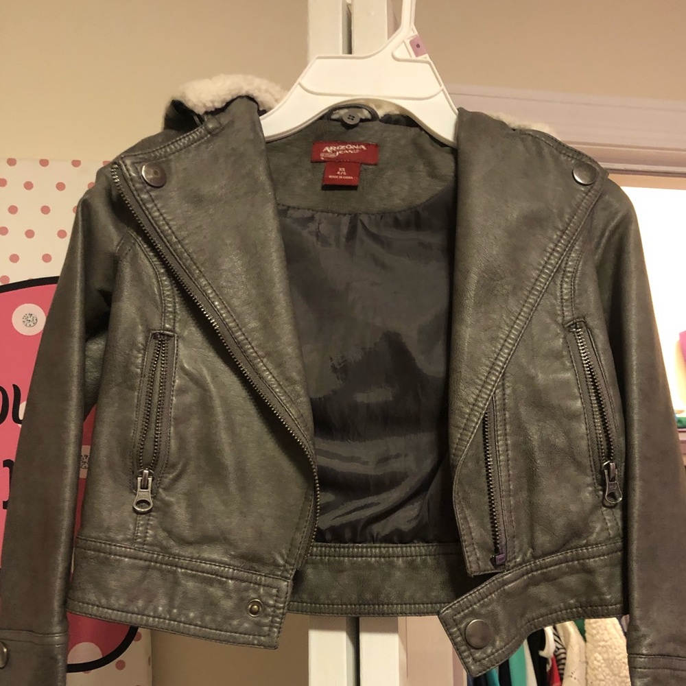 Girls Arizona Leather Jacket